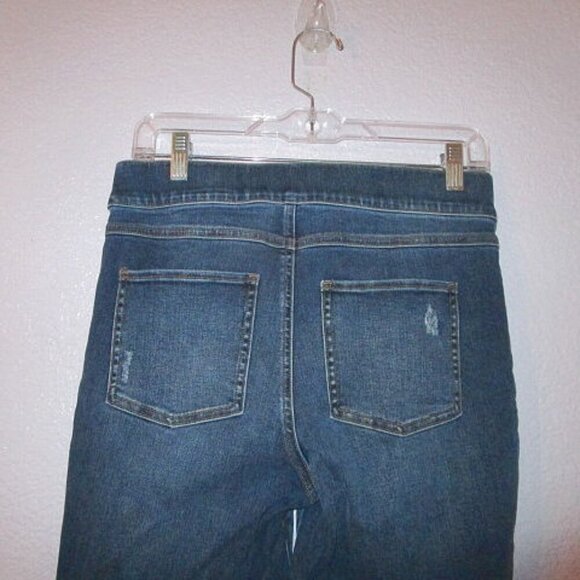 Spanx Ankle Legging Jeans Size M Pockets Pull On Stretch Distressed 20203R EUC - Picture 9 of 12